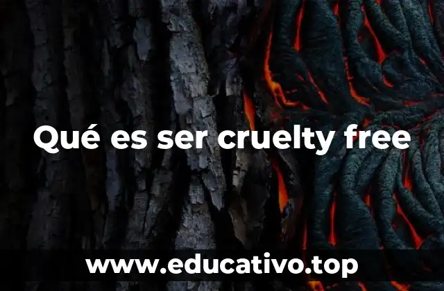 Qué es ser cruelty free