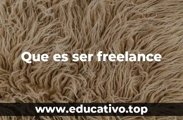 Que es ser freelance