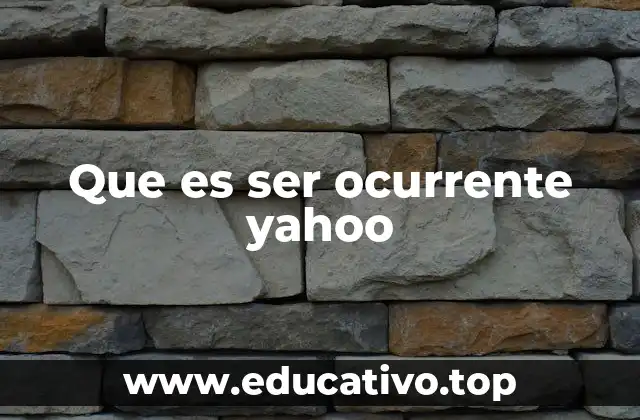 Que es ser ocurrente yahoo