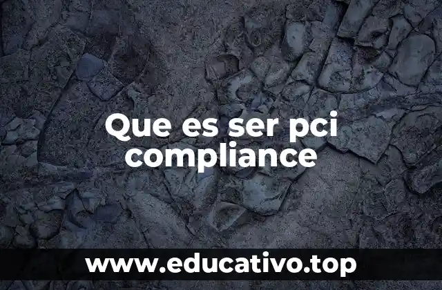 Que es ser pci compliance