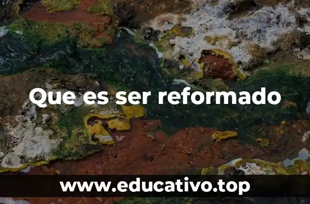 Que es ser reformado