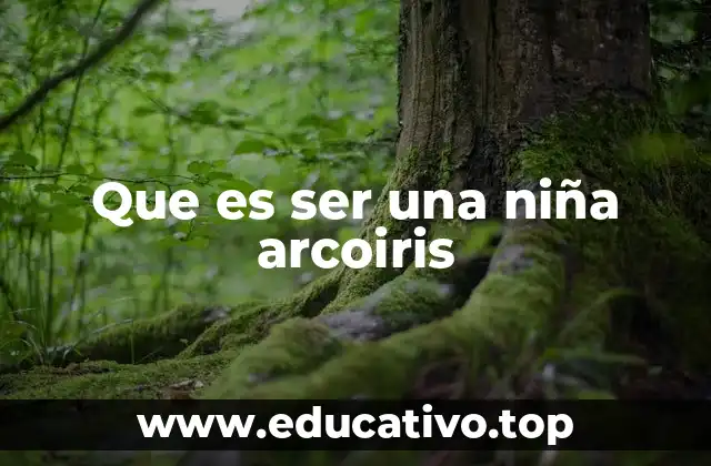 Que es ser una niña arcoiris