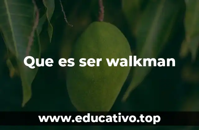 Que es ser walkman