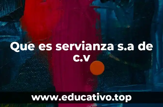 Que es servianza s.a de c.v