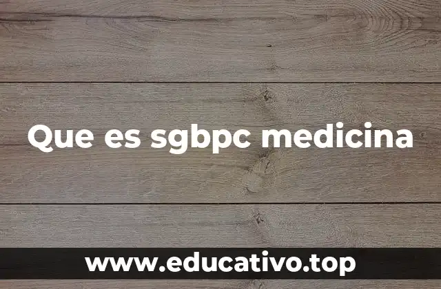 El SGBPC como herramienta de gestión sanitaria