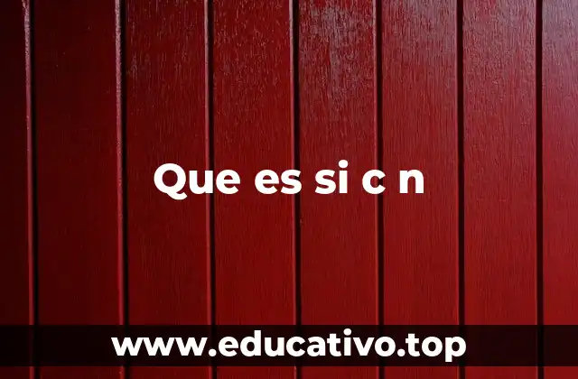 Que es si c n