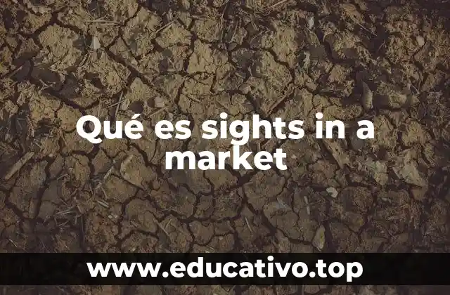 Qué es sights in a market
