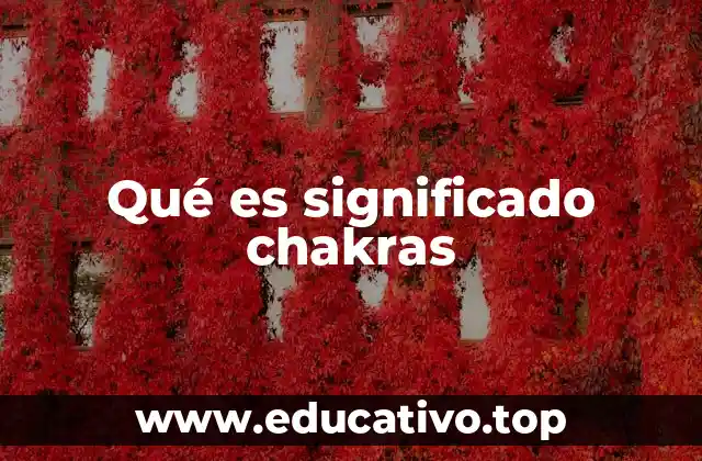 Qué es significado chakras