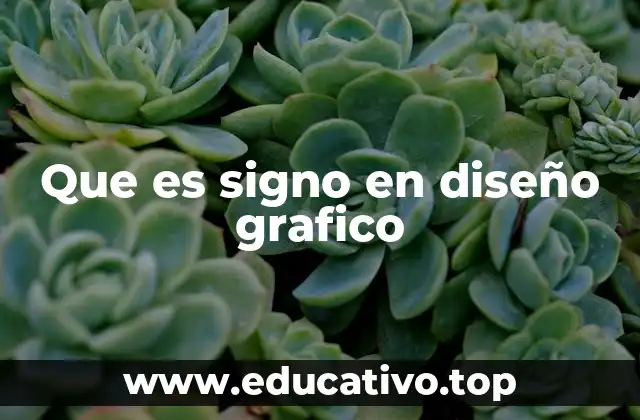 Que es signo en diseño grafico