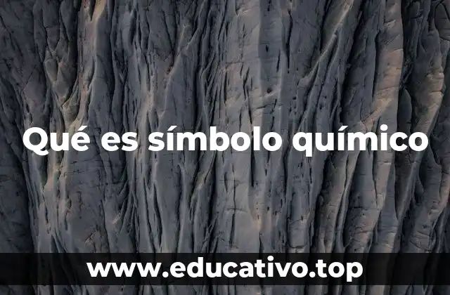 Qué es símbolo químico
