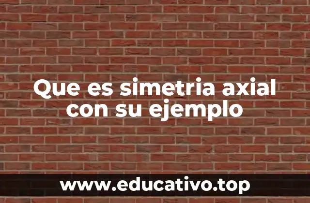 Que es simetria axial con su ejemplo
