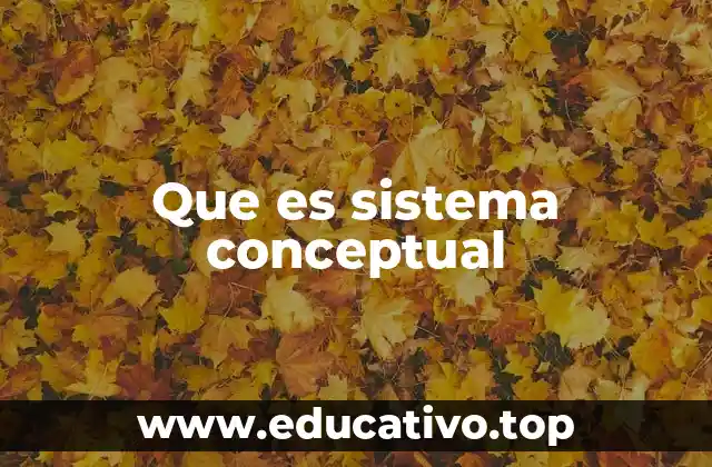 Que es sistema conceptual