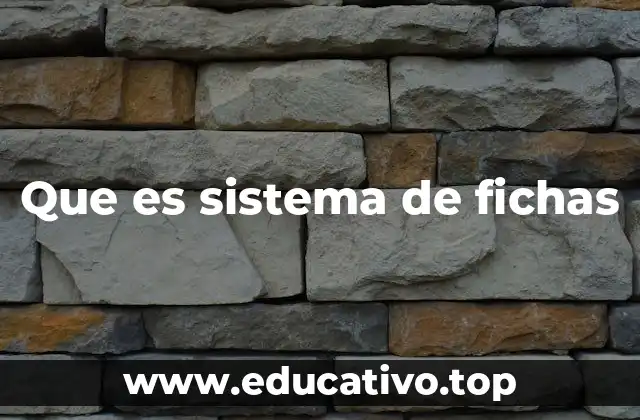 Que es sistema de fichas