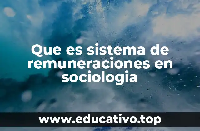 Que es sistema de remuneraciones en sociologia