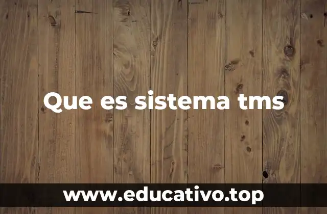 Que es sistema tms