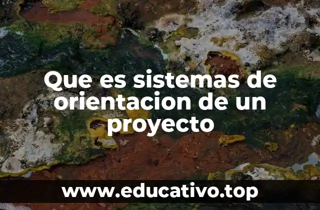 Que es sistemas de orientacion de un proyecto