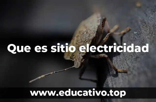 Que es sitio electricidad