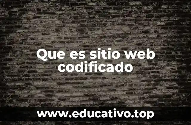 Que es sitio web codificado