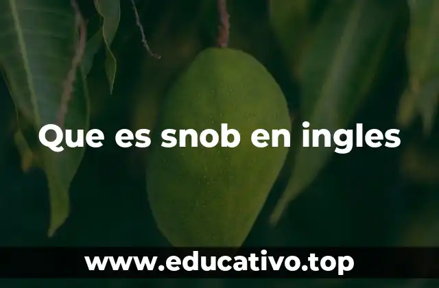 El comportamiento del snob en la sociedad moderna