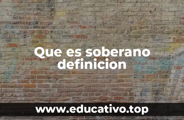 La base filosófica de la soberanía