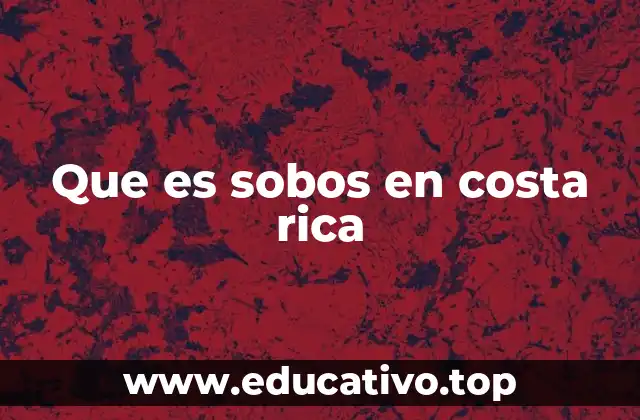 Que es sobos en costa rica