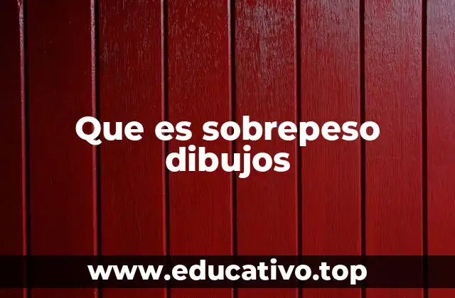 Que es sobrepeso dibujos