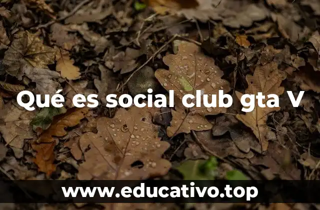 Qué es social club gta V