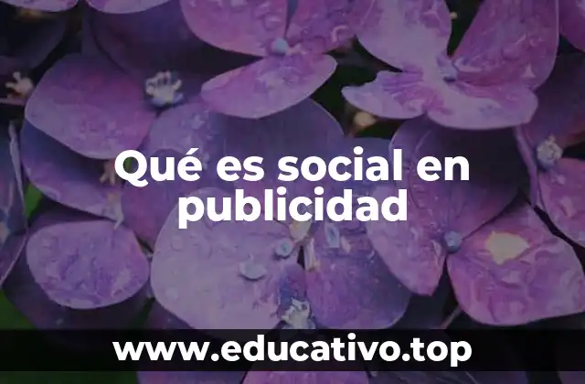 Qué es social en publicidad