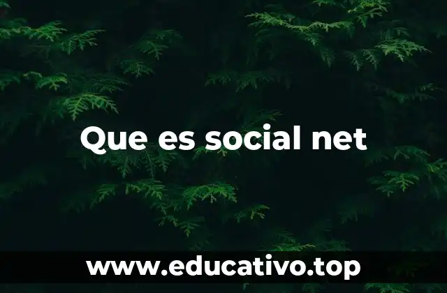 Que es social net