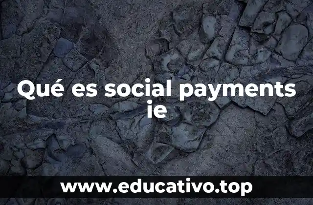 Qué es social payments ie