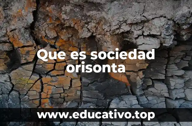Que es sociedad orisonta
