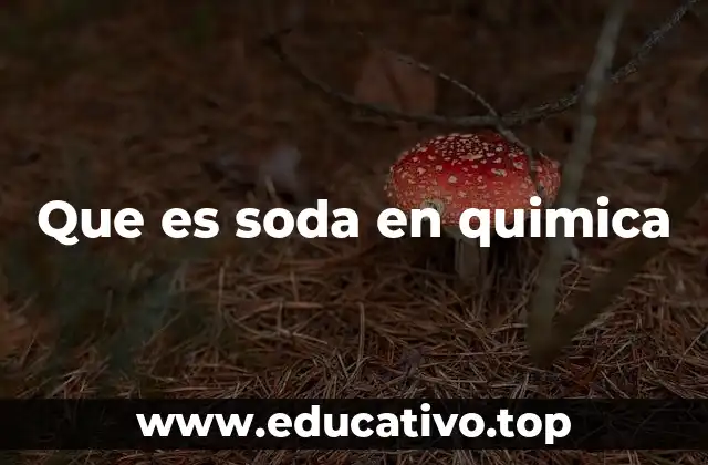 Que es soda en quimica