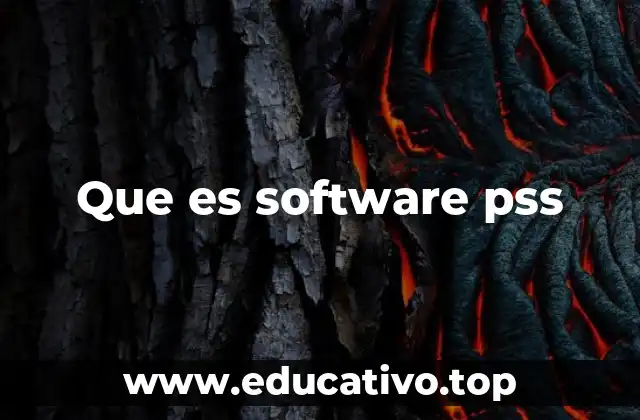 Que es software pss