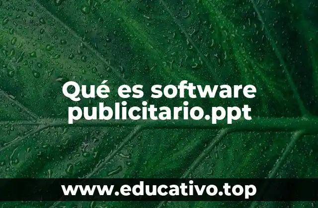 Qué es software publicitario.ppt
