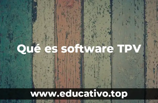 Qué es software TPV