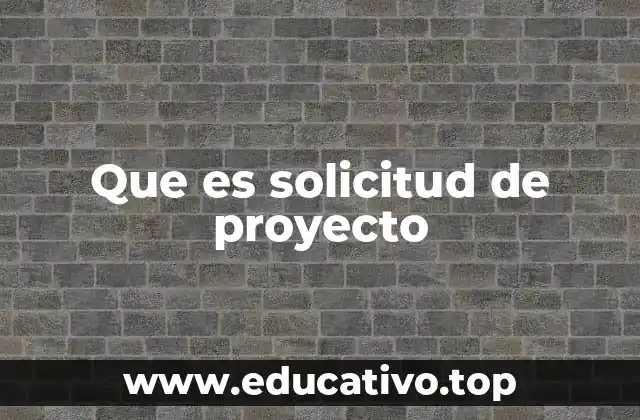 El papel de la solicitud de proyecto en la gestión de proyectos