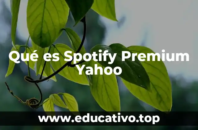 Qué es Spotify Premium Yahoo