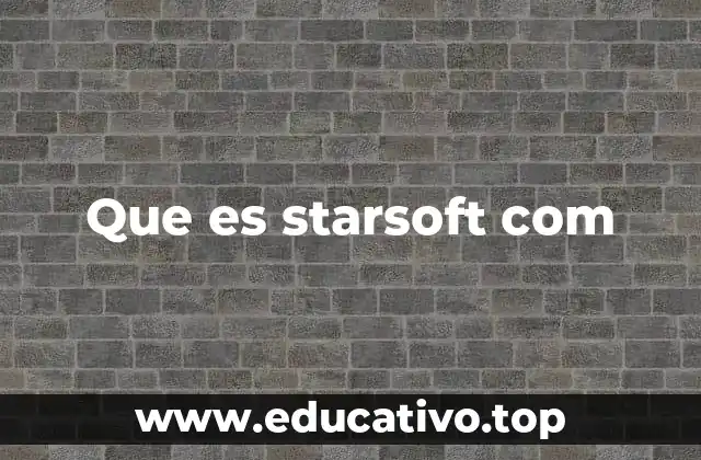 Que es starsoft com