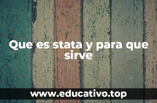 Que es stata y para que sirve