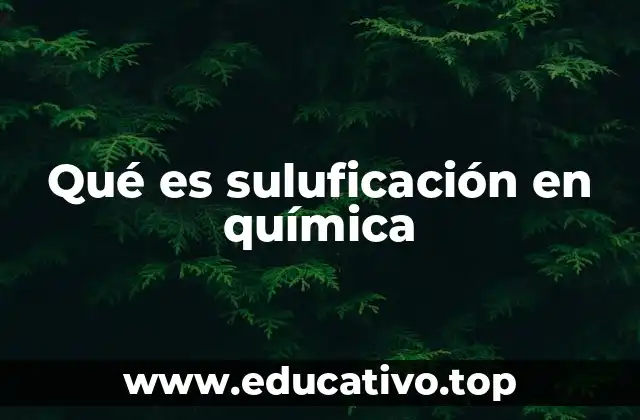 Qué es suluficación en química