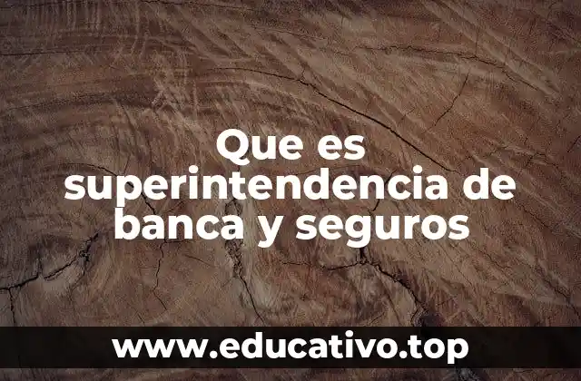 Que es superintendencia de banca y seguros