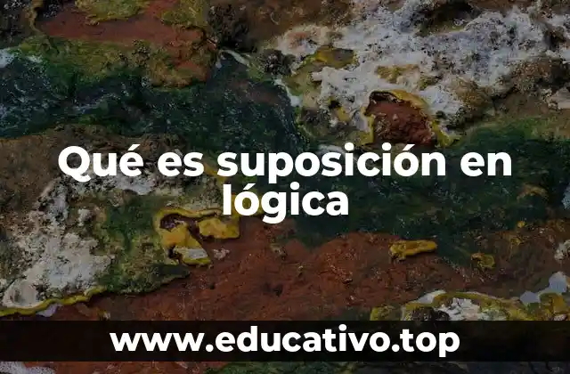 Qué es suposición en lógica