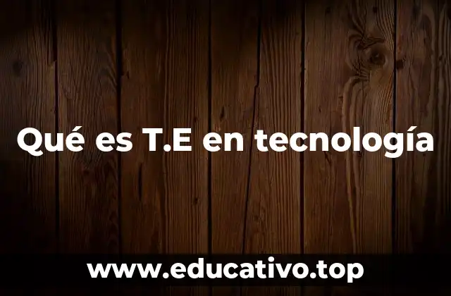 T.E como transmisión de energía eléctrica