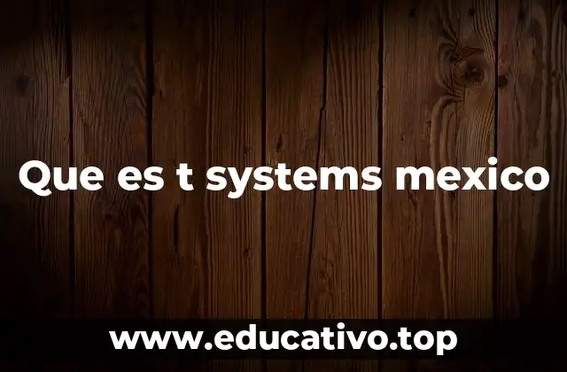 Que es t systems mexico