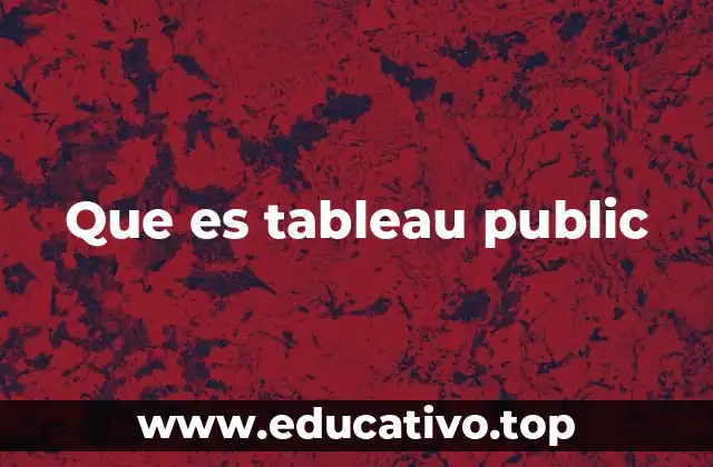 Que es tableau public