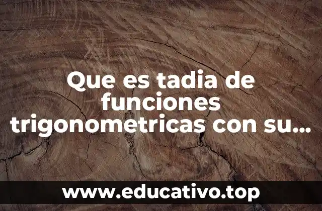 Que es tadia de funciones trigonometricas con su angulo
