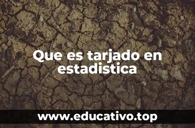 Aplicaciones del tarjado en investigación estadística