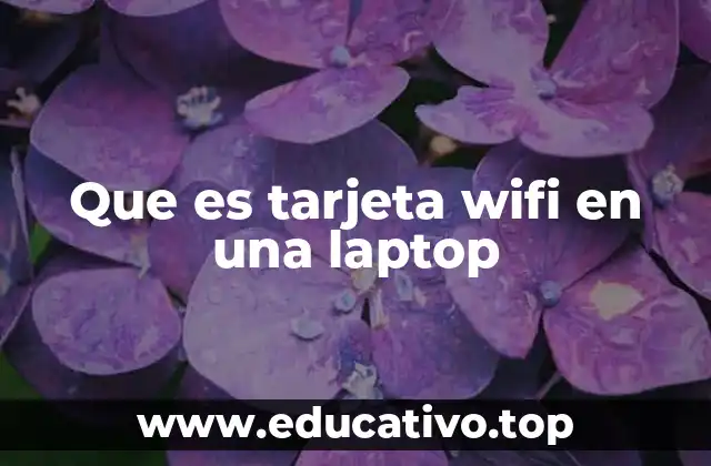 Que es tarjeta wifi en una laptop