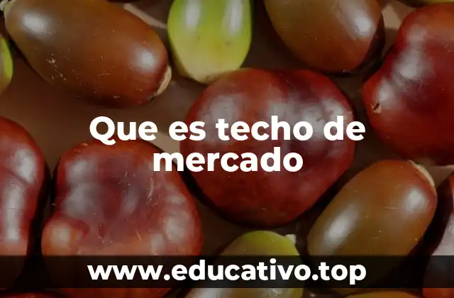 Que es techo de mercado