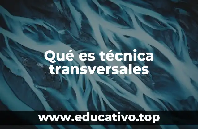 Qué es técnica transversales